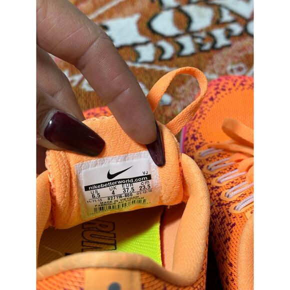 Nike Flyknit Lunar 3 – Bright Crimson / Hyper Pink (827116-800) Size 6.5 Women's - Picture 5 of 5